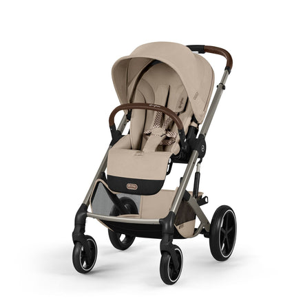 CYBEX Balios S Lux incl. Foldable Carry Cot | Almond Beige (Taupe Frame)