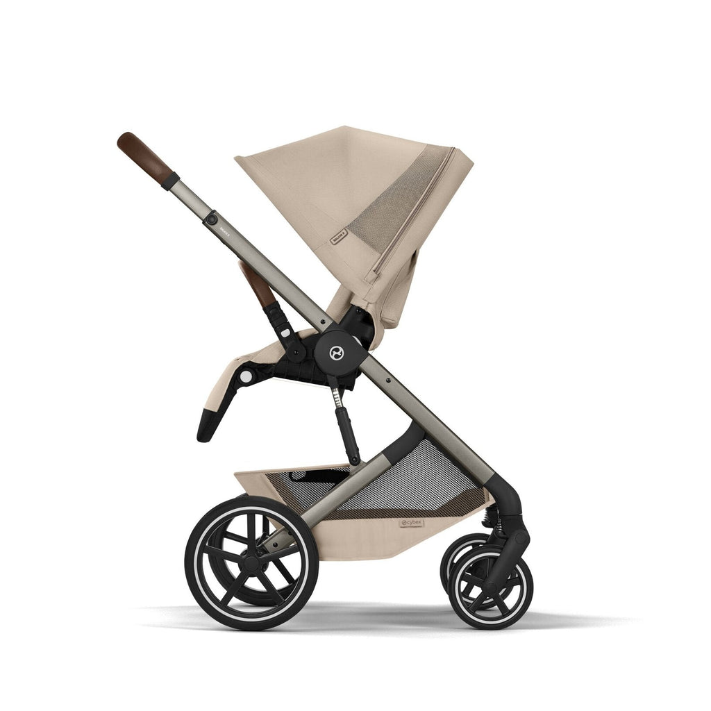 CYBEX Balios S Lux incl. Foldable Carry Cot | Almond Beige (Taupe Frame)