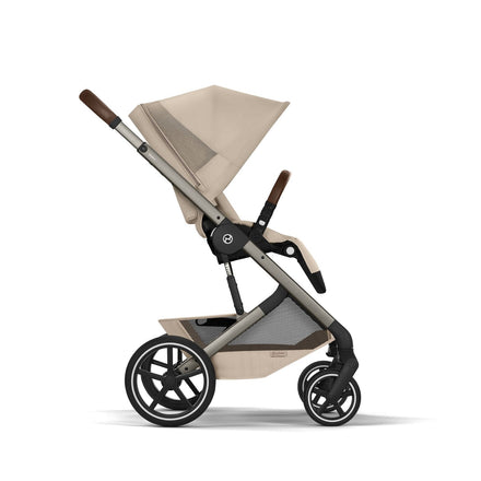 CYBEX Balios S Lux incl. Foldable Carry Cot | Almond Beige (Taupe Frame)