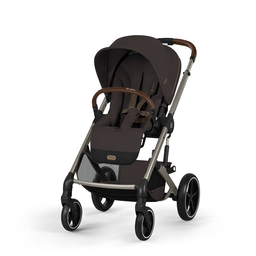CYBEX Balios S Lux incl. Foldable Carry Cot | Chocolate Brown (Taupe Frame)