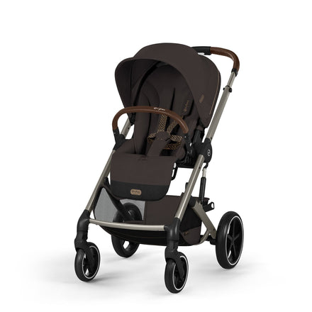 CYBEX Balios S Lux incl. Foldable Carry Cot | Chocolate Brown (Taupe Frame)