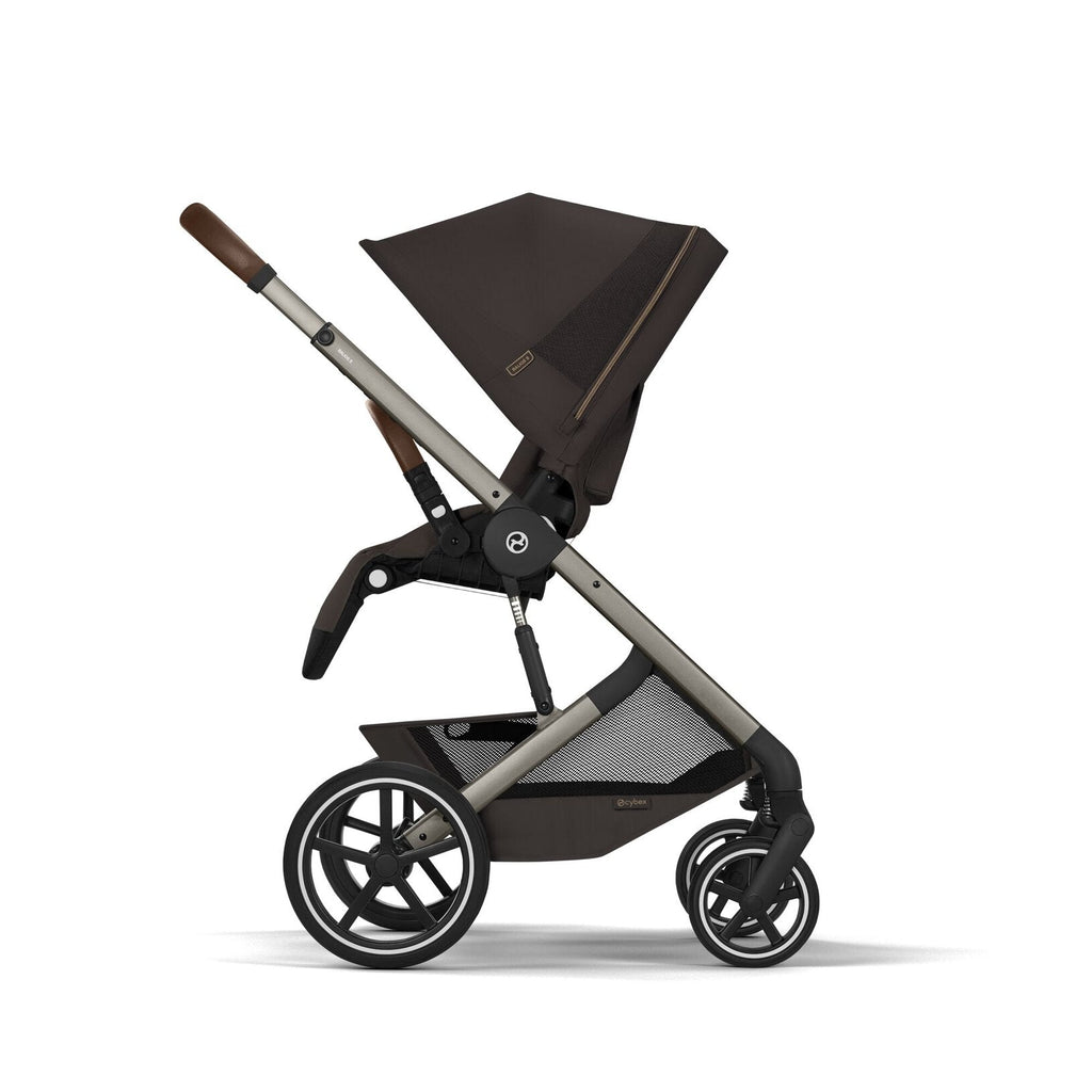 CYBEX Balios S Lux incl. Foldable Carry Cot | Chocolate Brown (Taupe Frame)
