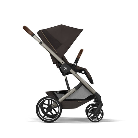 CYBEX Balios S Lux incl. Foldable Carry Cot | Chocolate Brown (Taupe Frame)