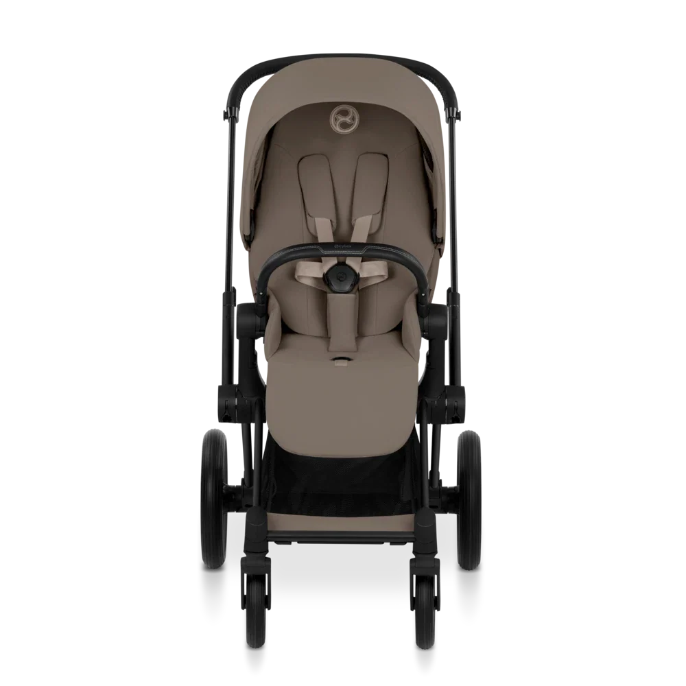 CYBEX Priam incl. Foldable Carry Cot | Coconut Brown (Matt Black Frame)