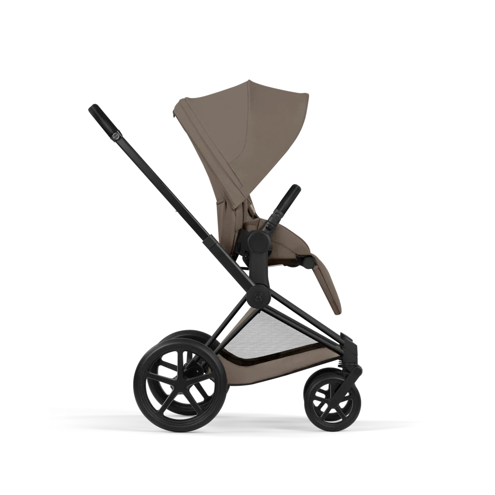 CYBEX Priam incl. Foldable Carry Cot | Coconut Brown (Matt Black Frame)