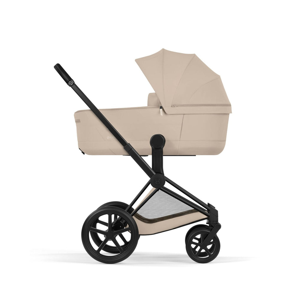 CYBEX Priam incl. Foldable Carry Cot | Cozy Beige (Matt Black Frame)