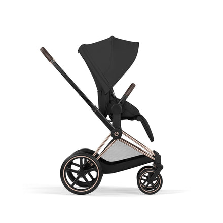 CYBEX Priam incl. Foldable Carry Cot | Sepia Black (Rosegold Frame)