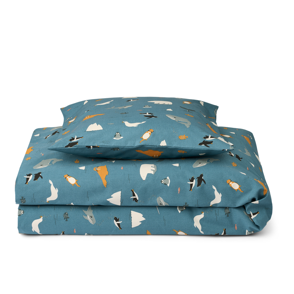 Liewood Carl Adult Printed Bedset | Arctic Sea / Ocean View