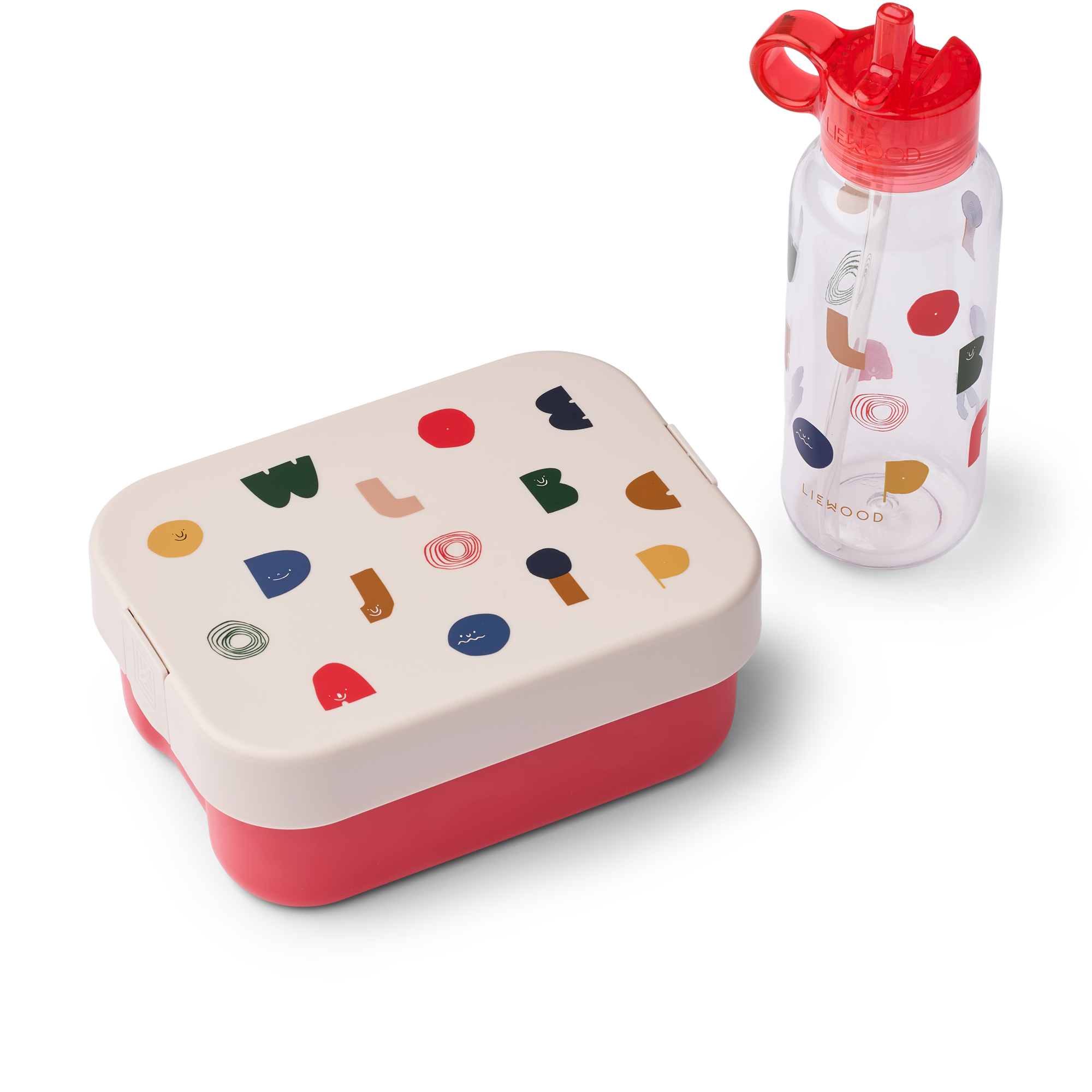 Liewood Chelsey Printed Lunchbox Set | Characters / Sandy