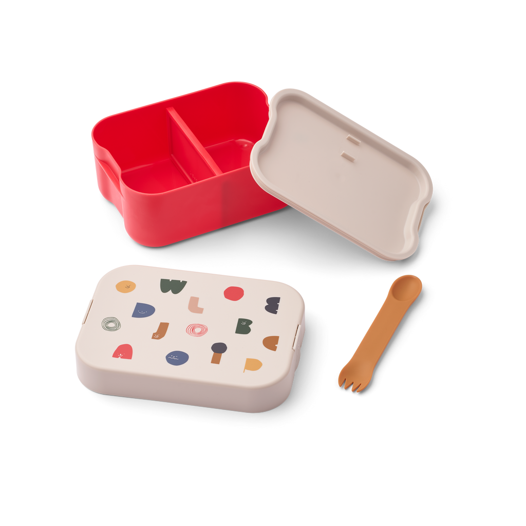 Liewood Chelsey Printed Lunchbox Set | Characters / Sandy