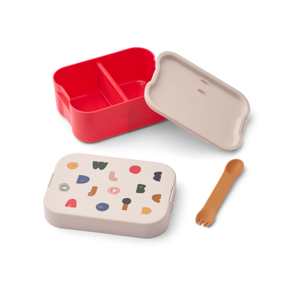 Liewood Chelsey Printed Lunchbox Set | Characters / Sandy