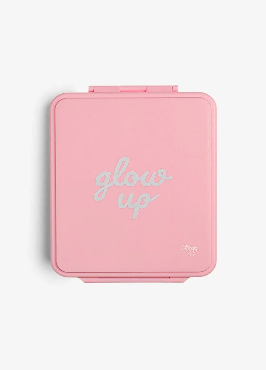 Citron Grand brooddoos in Pink Glow Up met vier vakjes bij De Gele Flamingo