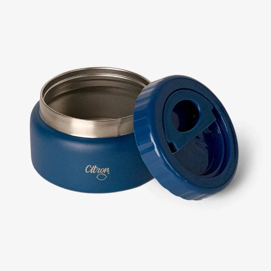 Citron RVS Thermo Food Jar van 250 ml in Dark Blue bij De Gele Flamingo