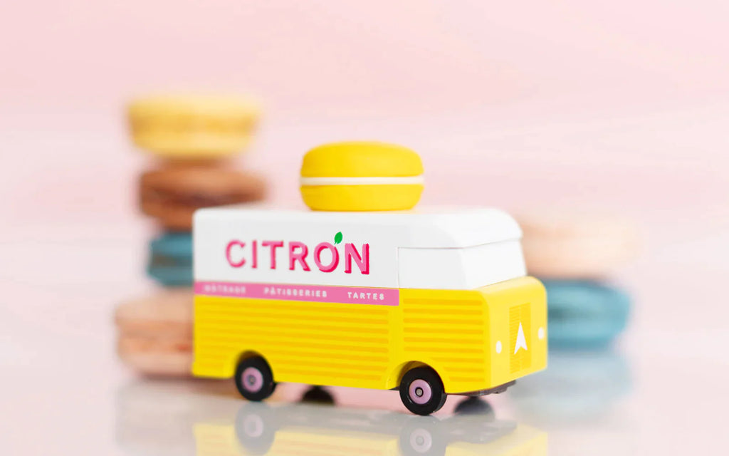 Candylab Toys Speelgoedauto | Citron Macaron Van