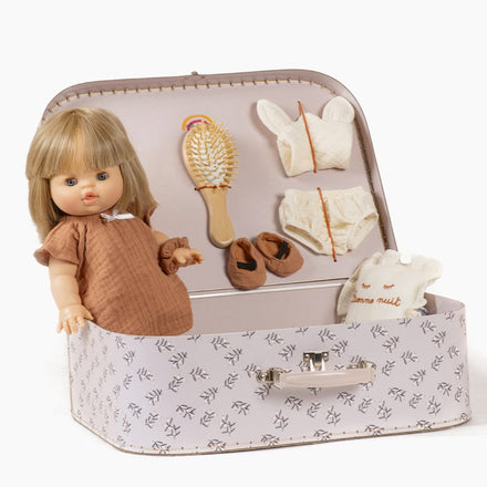 Minikane Koffer Met Pop En Accessoires | Brown Sugar
