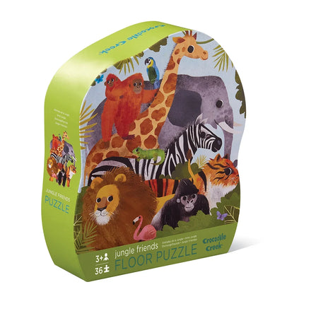 Crocodile Creek vloerpuzzel Jungle Friends met 36 stukjes, bij De Gele Flamingo