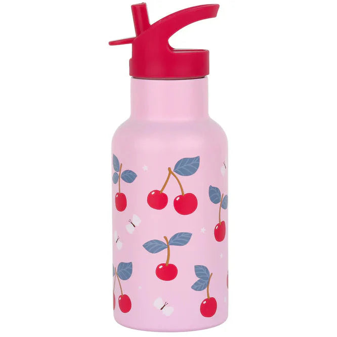 A Little Lovely Company Stainless Steel Drinkfles | Kersen