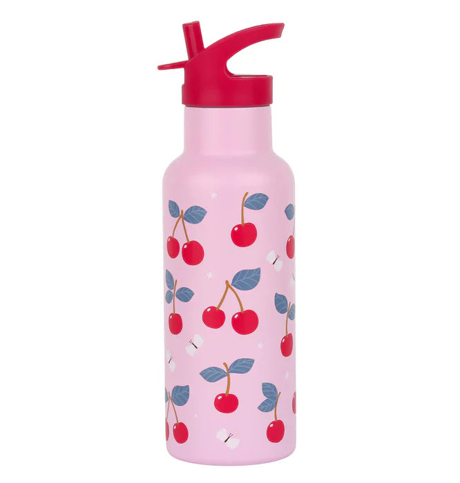 A Little Lovely Company Stainless Steel Drinkfles XL | Kersen