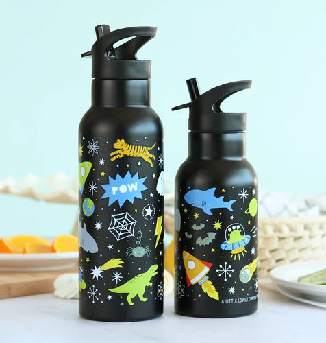 A Little Lovely Company Stainless Steel XL Drinkfles | Galaxy