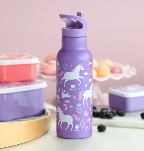 A Little Lovely Company Stainless Steel XL Drinkfles | Unicorn Dreams
