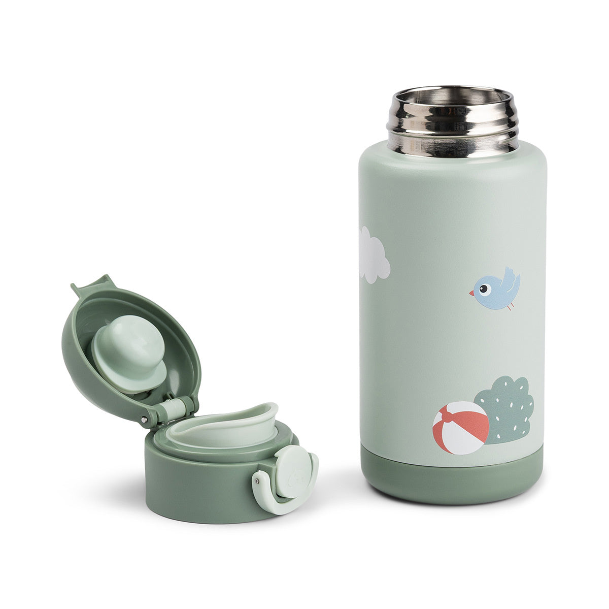 Done By Deer Thermische Drinkfles | Playground Green