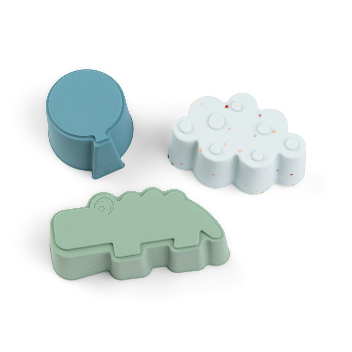 Done By Deer Silicone Vormen 3PCS | Happy Clouds Blue