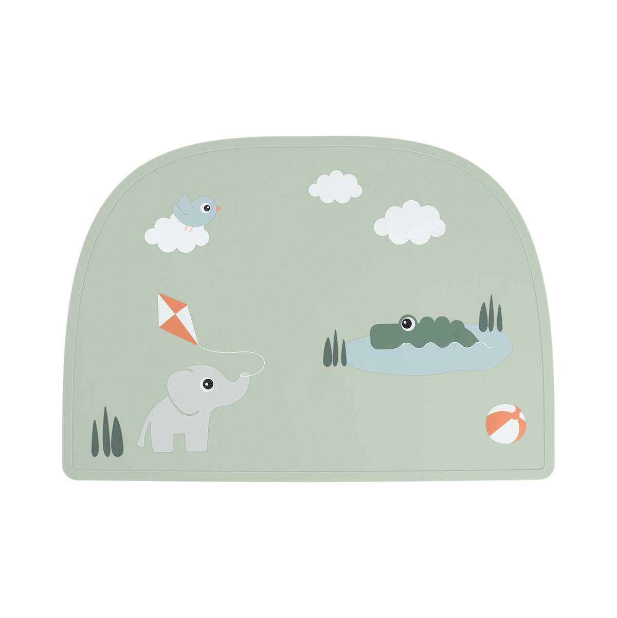 Done By Deer Silicone Placemat | Playground Green