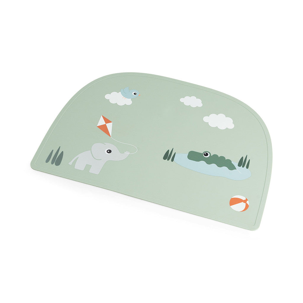Done By Deer Silicone Placemat | Playground Green