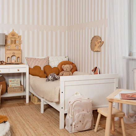 Dekornik Behang Simple Rustic Beige White Wallpaper