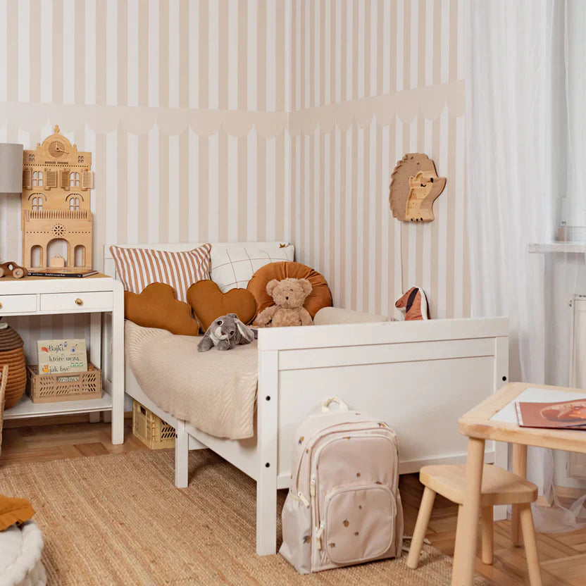 Dekornik Behang Simple Rustic Beige White Wallpaper