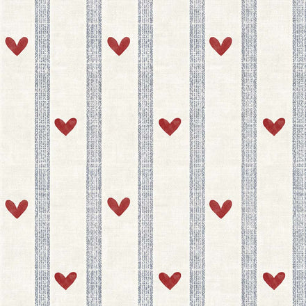 Dekornik Behang Hearts & Stripes Morning