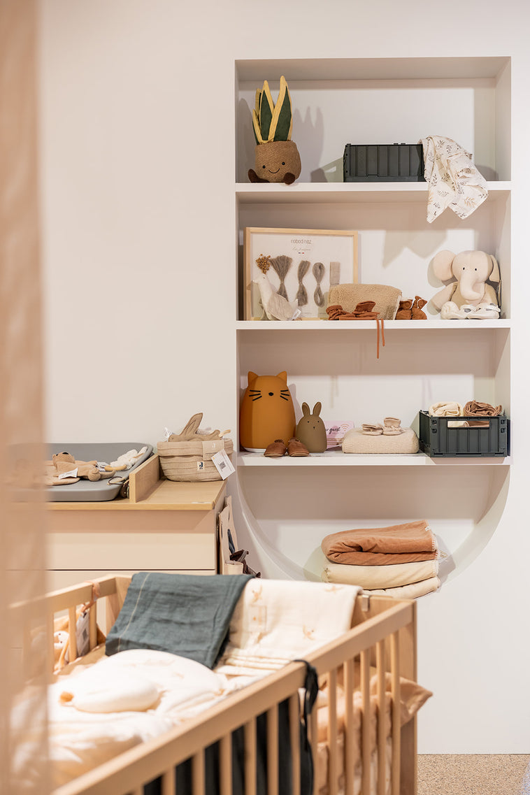 Kindersessel TIGER mit Musselin-Bezug für Kinderzimmer, personalisierbar - pulver beige Kindersessel TIGER mit Musselin-Bezug für Kinderzimmer, personalisierbar - pulver beige