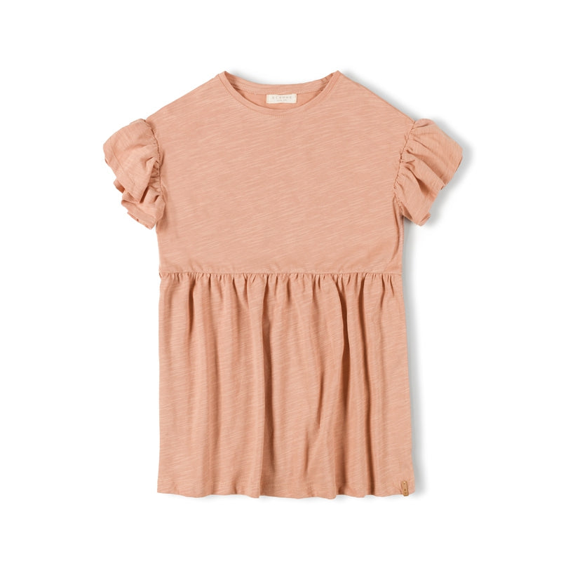 Nixnut Frill Jurk | Peach*