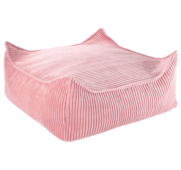 Wigiwama Pouffe Square Ottoman | Pink Mousse