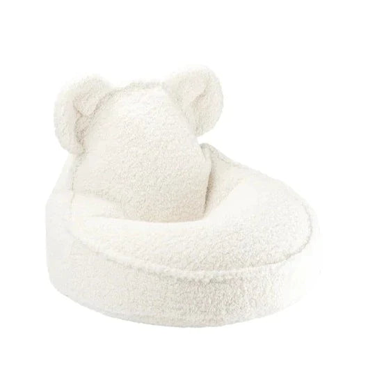 Wigiwama Bear Beanbag Chair | Cream White Teddy