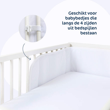 Aerosleep bedomrander almond, geschikt voor babybedjes met spijlen aan alle kanten