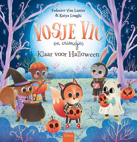 Clavis prentenboek Vosje Vic en vriendjes klaar voor Halloween