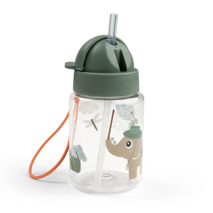 Done By Deer drinkfles met rietje Tiny Trails Green