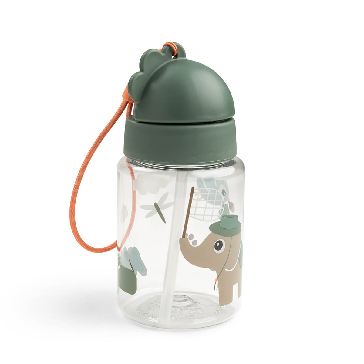 Done By Deer drinkfles met rietje Tiny Trails Green