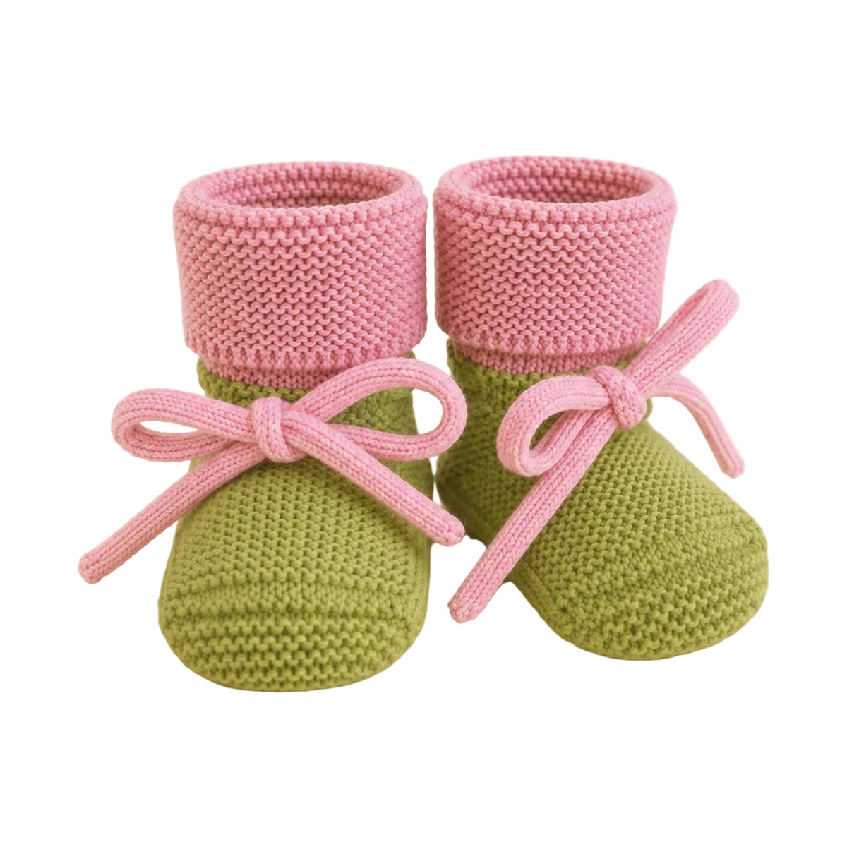 Hvid Booties Lime pop/Cotton candy op witte achtergrond