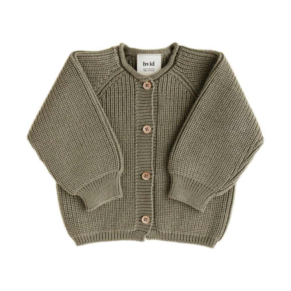 Hvid Cardigan Inga Artichoke op witte achtergrond