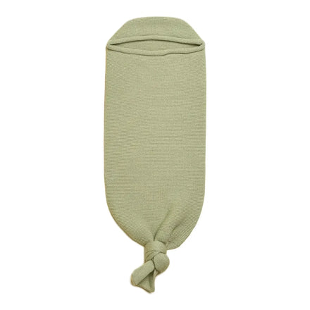 Hvid Cocoon in de kleur Mint van merinowol, te koop bij De Gele Flamingo.
