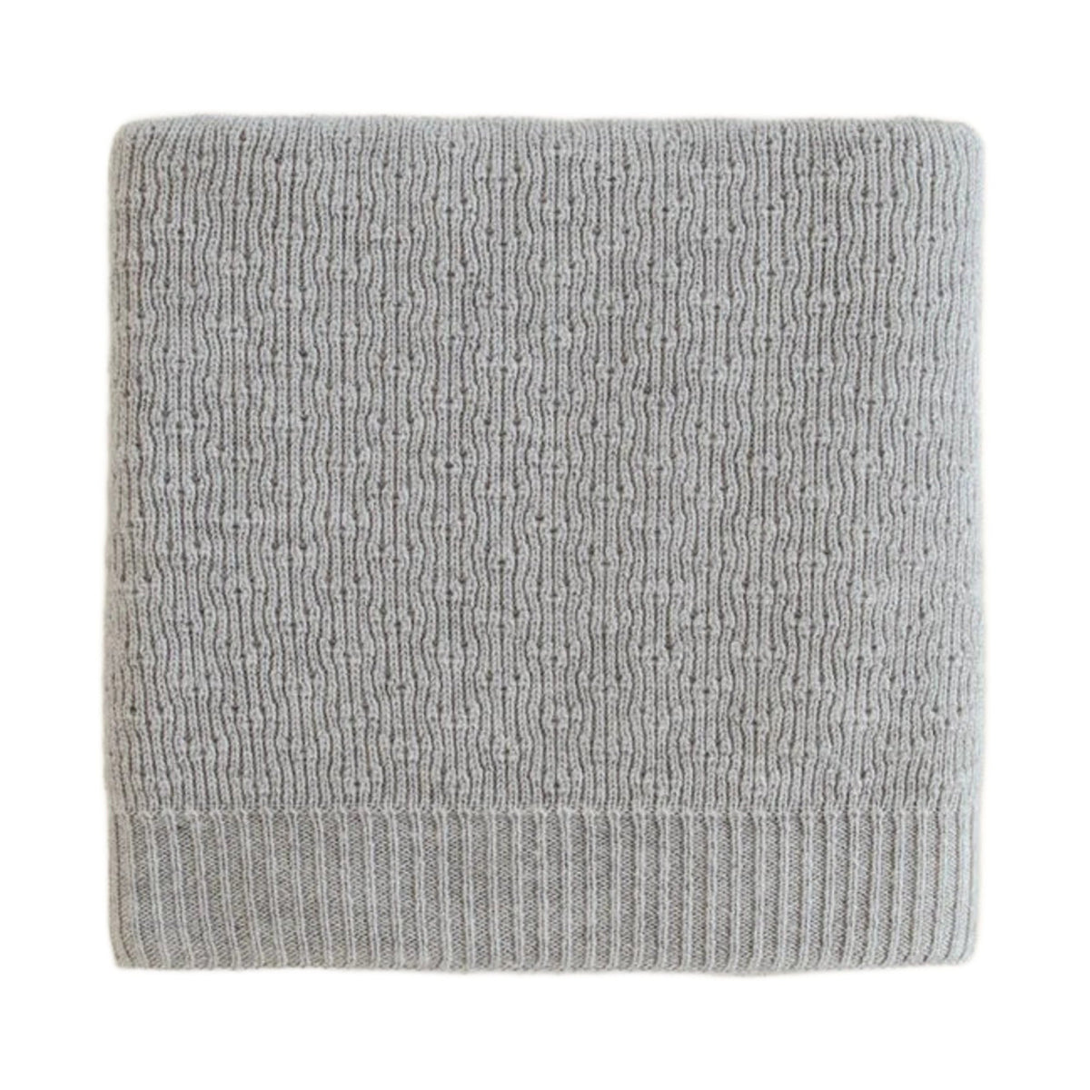 Hvid Deken Dora Grey Melange op witte achtergrond