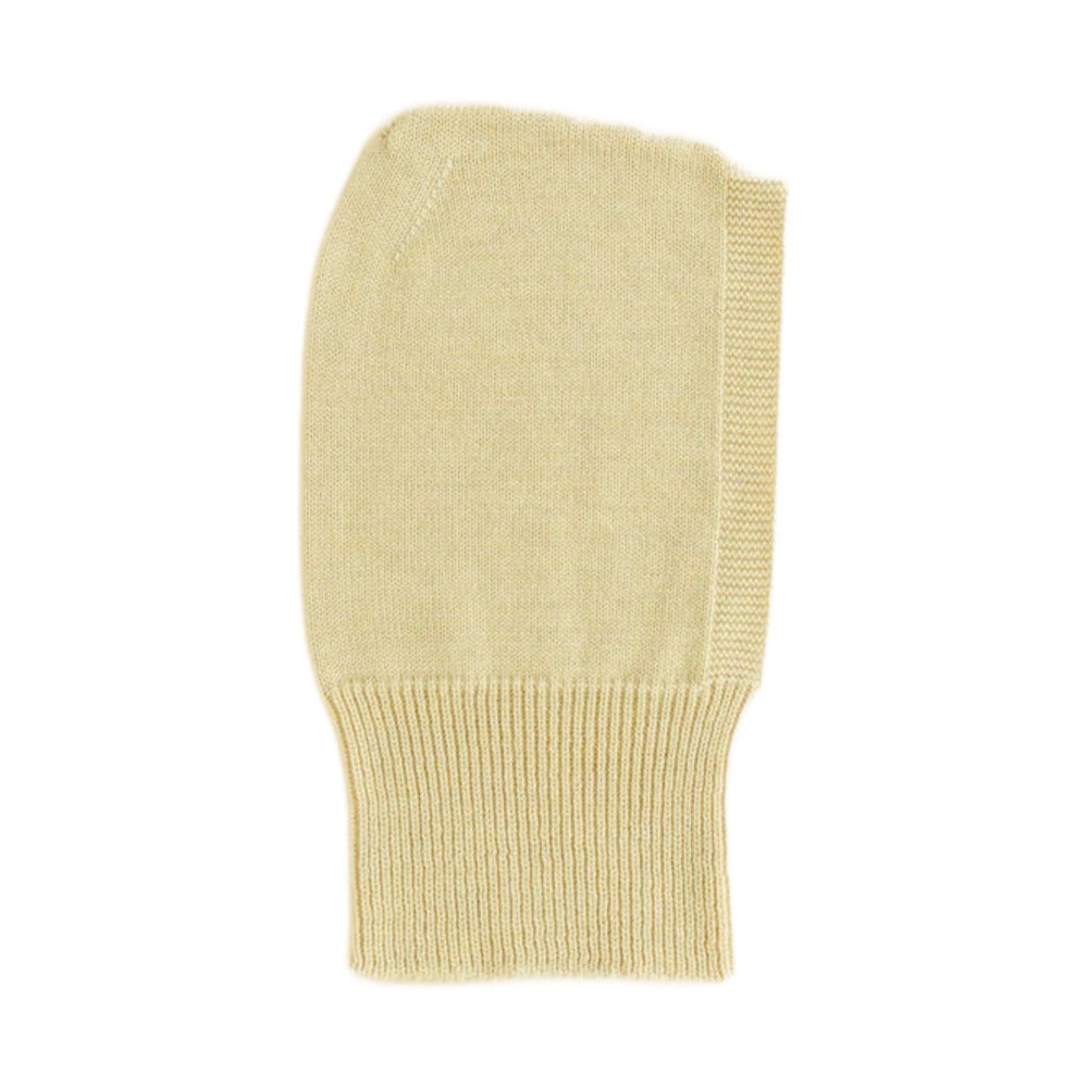 Hvid Muts Balaclava Eddy Light Yellow op witte achtergrond