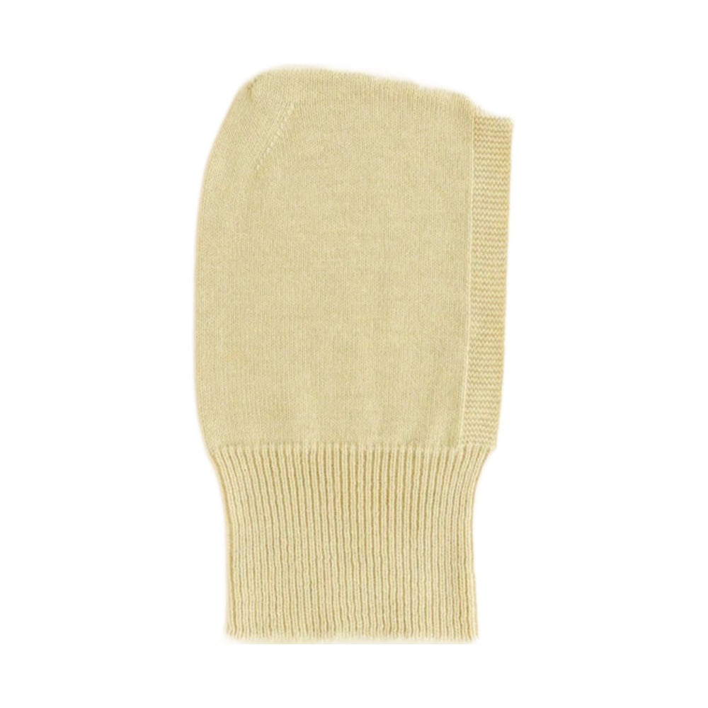 Hvid Muts Balaclava Eddy Light Yellow op witte achtergrond