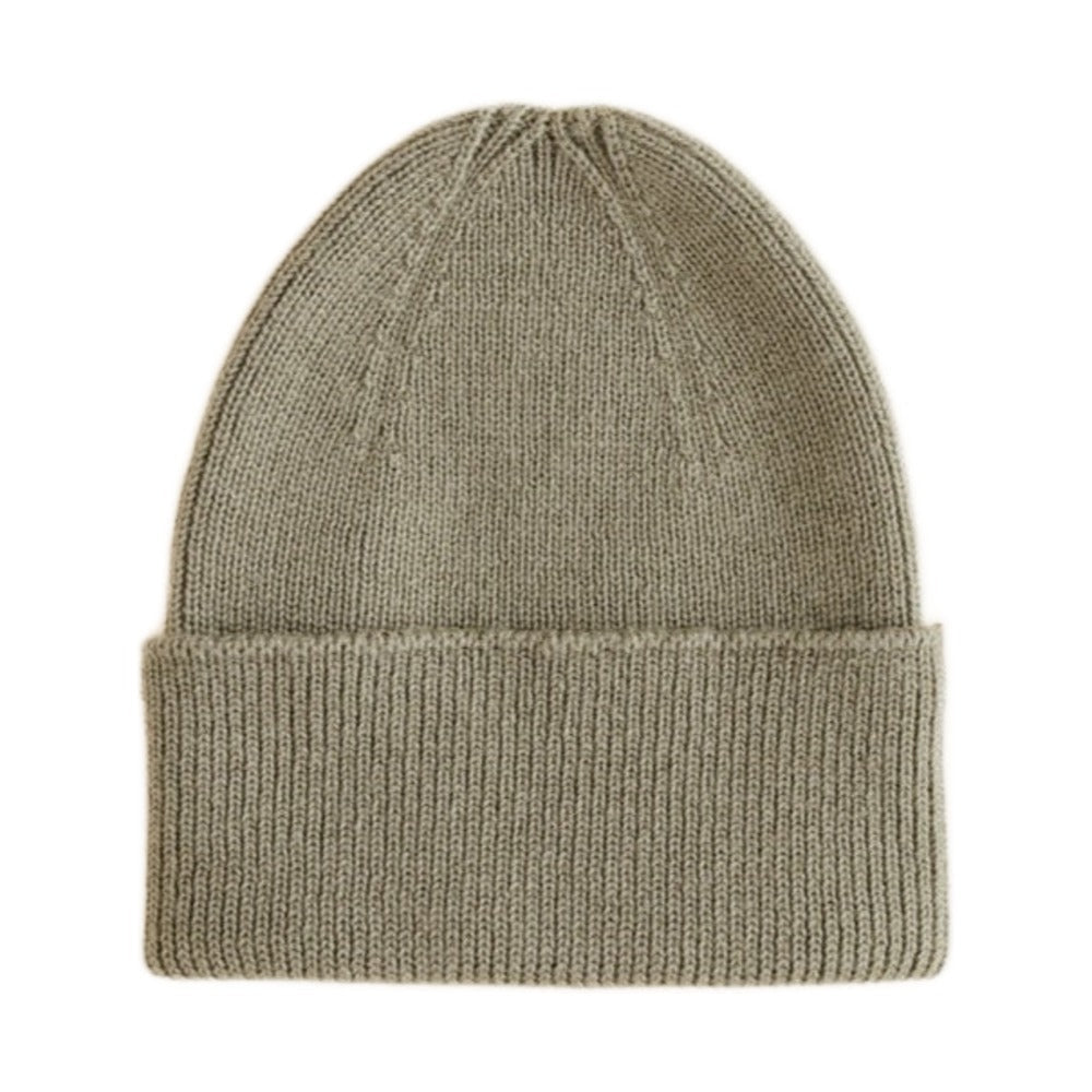 Hvid Newborn Beanie Fonzie Artichoke op witte achtergrond