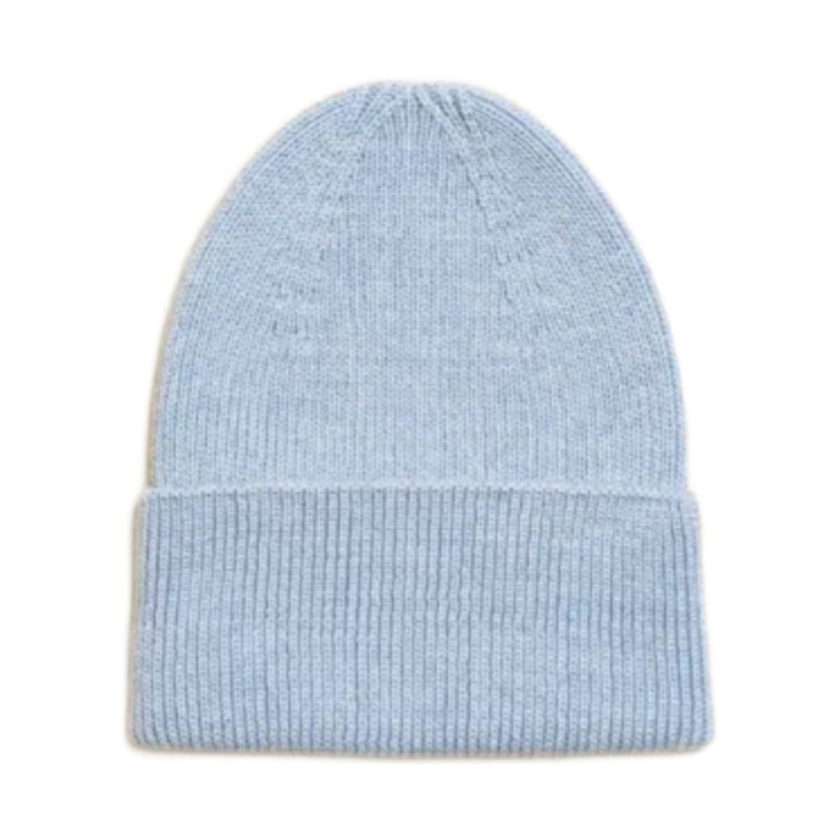 Hvid Newborn Beanie Fonzie Sky op witte achtergrond