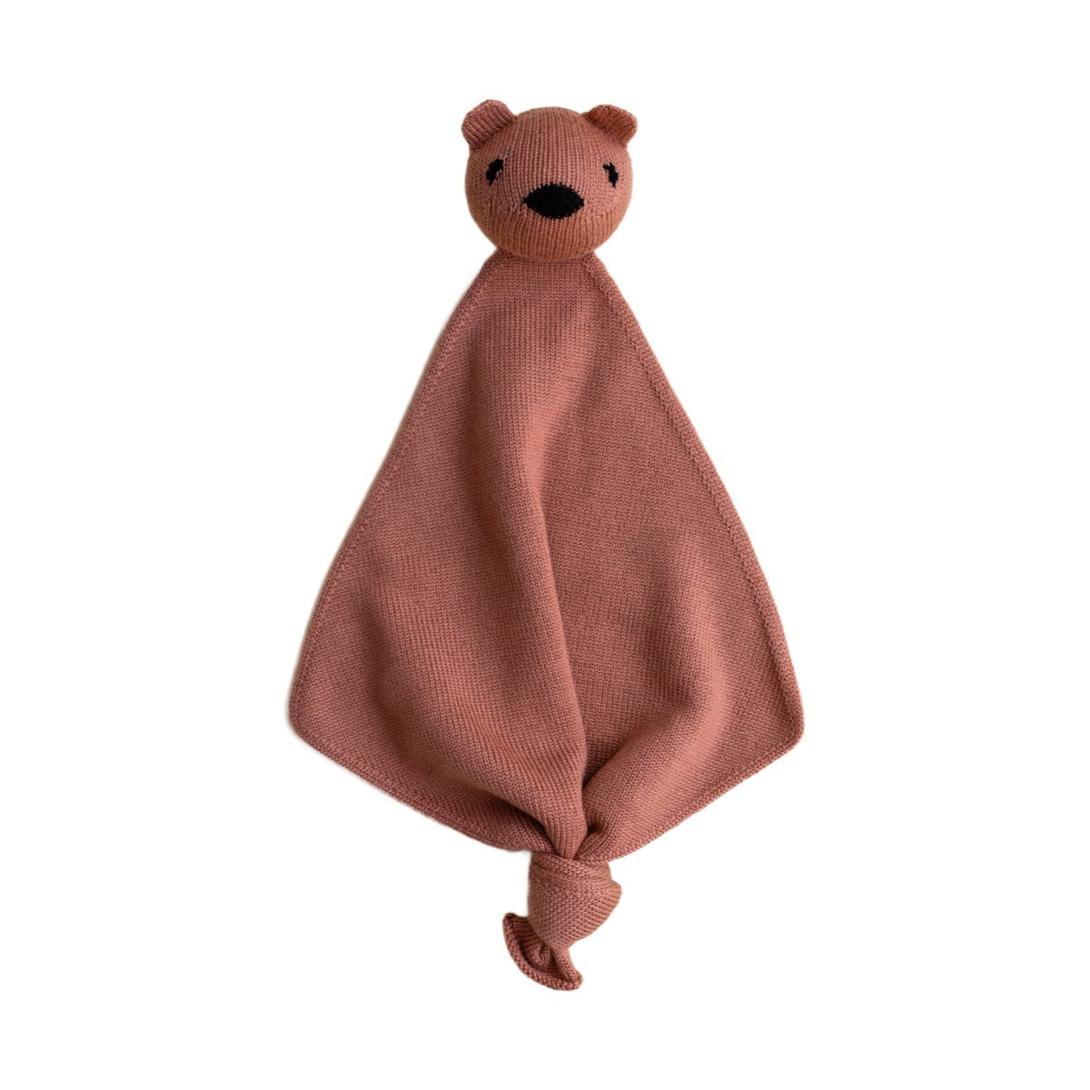 Hvid Teddy Tokki Knuffeldoekje Brick op witte achtergrond