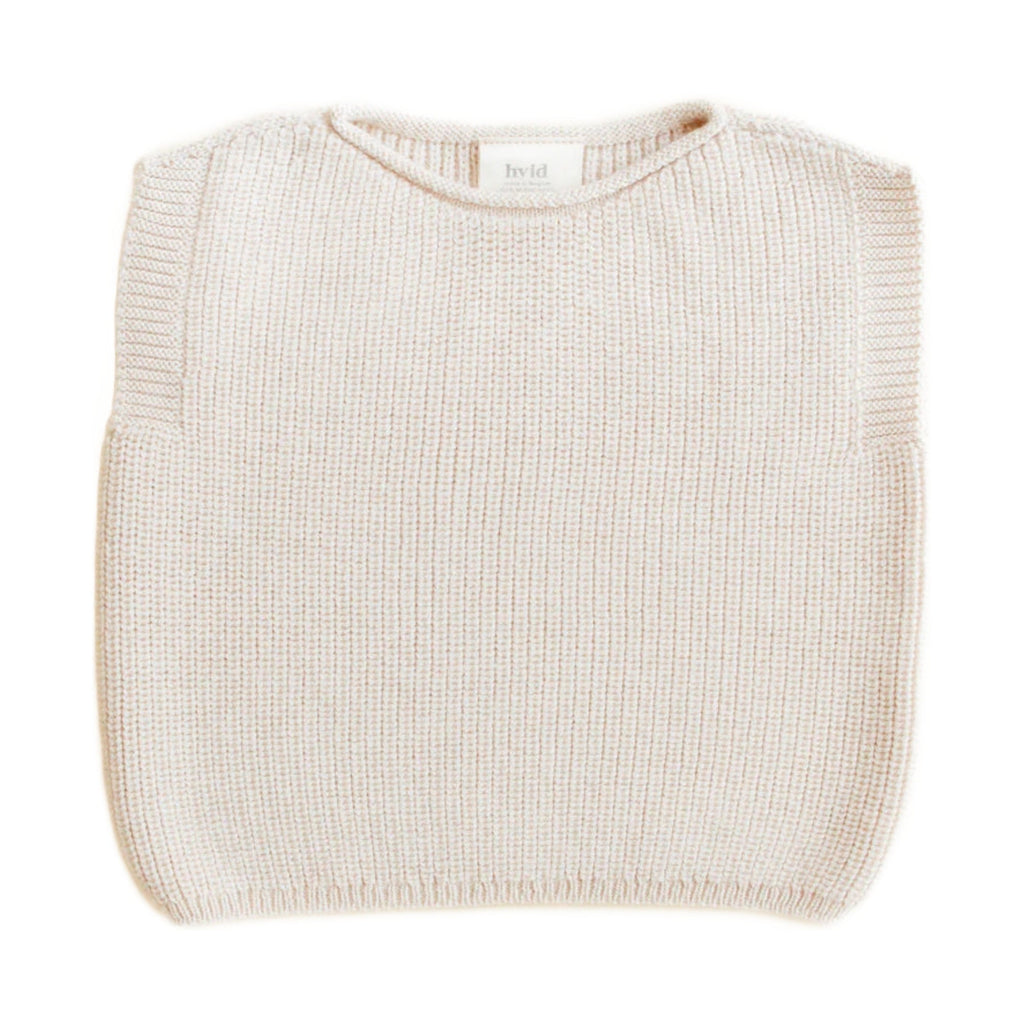 Hvid Vest Harvey Cream op witte achtergrond