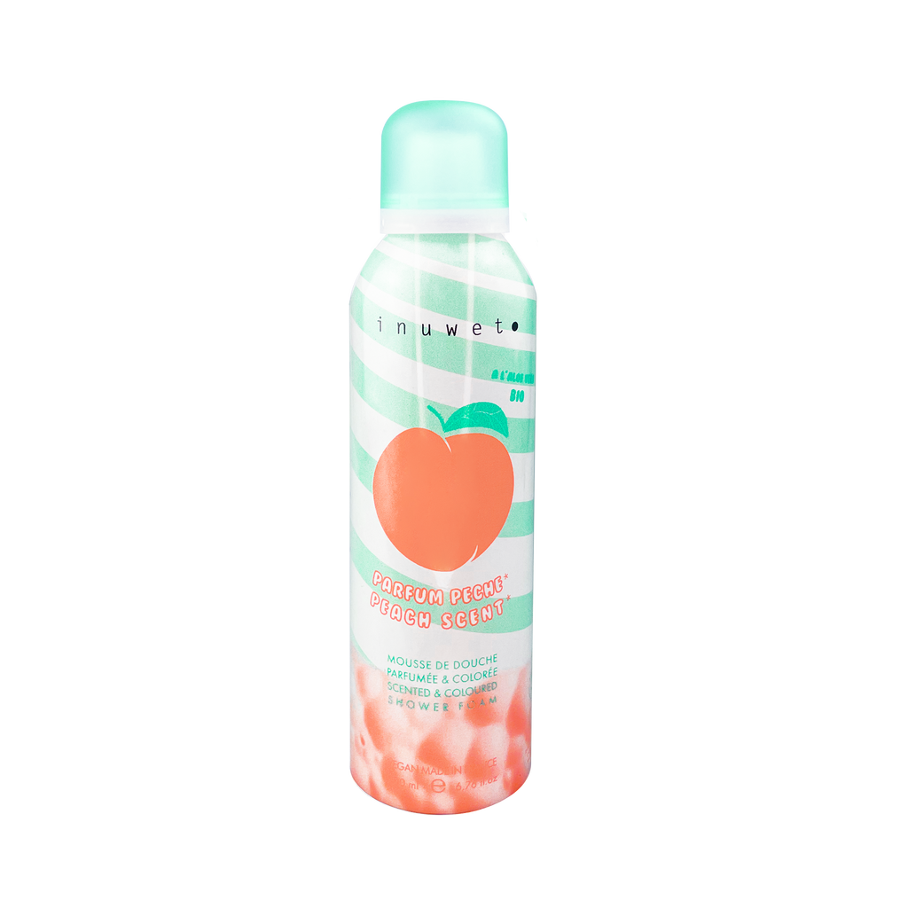 Inuwet doucheschuim perzik uit de badset Bubble Peach